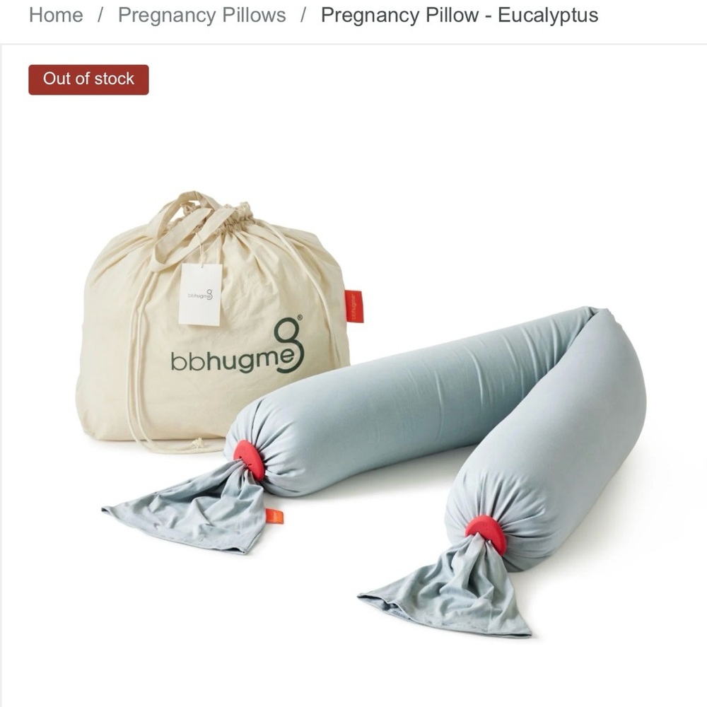 Eucalyptus Pregnancy Pillow - Light Blue